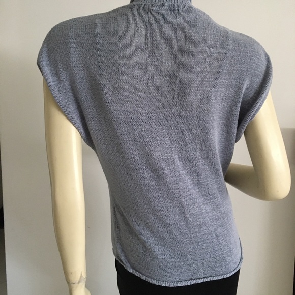 Blue Cap sleeve tie front cardigan size small - Picture 5 of 7